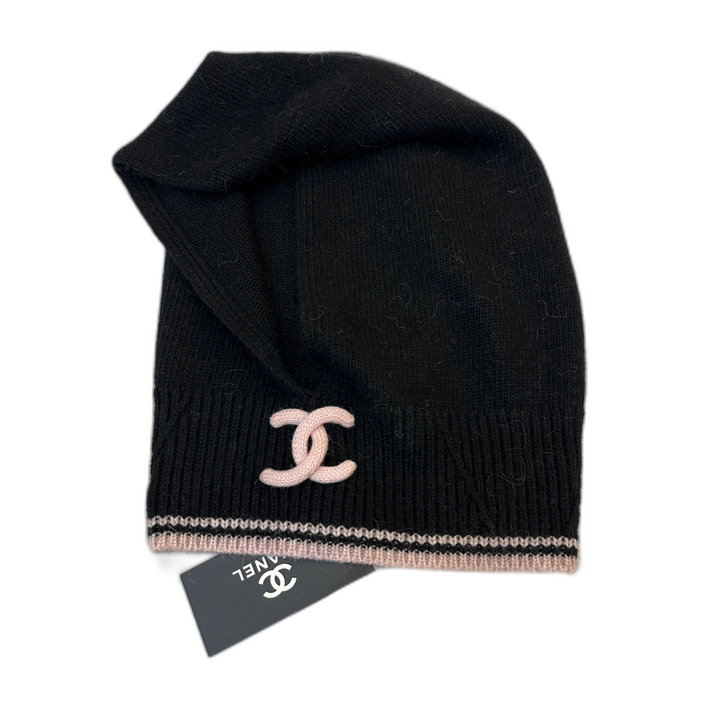 Chanel CC Stripe Hood and Scarf Set — #413