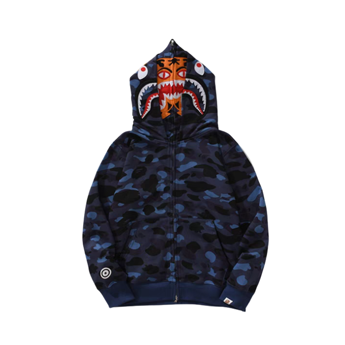 BAPE Horror Mad Face Relaxed Fit Pullover Hoodie