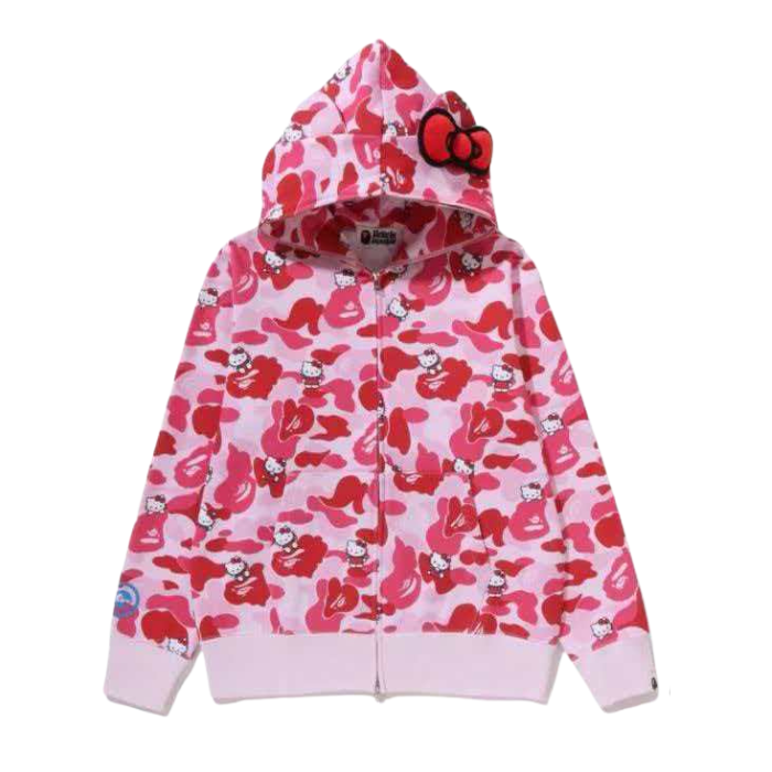 BAPE x Sanrio Hello Kitty Camo Full Zip Hoodie