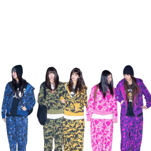NewJeans x BAPE Graphic Hoodie – Style 5600123