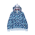 BAPE ABC Color Camo Crazy Shark Full Zip Hoodie