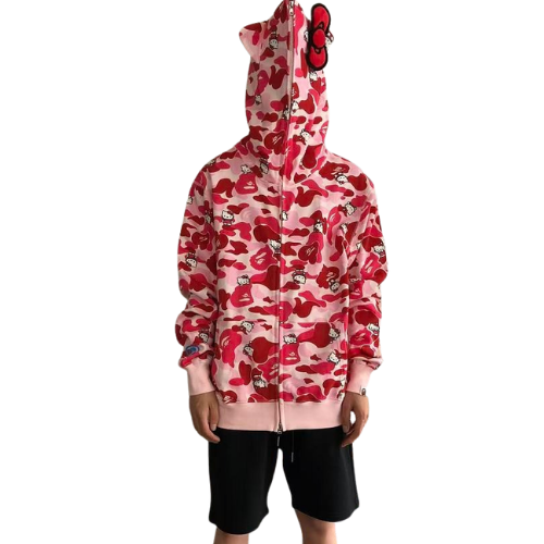 Hello Kitty X BAPE Fleece Graphic Hoodie 55042228