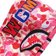 BAPE Color Camo Shark Full-Zip Hoodie — Pink — #003