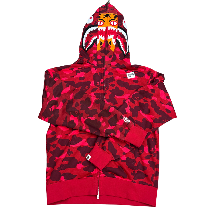 BAPE Horror Mad Face Relaxed Fit Pullover Hoodie