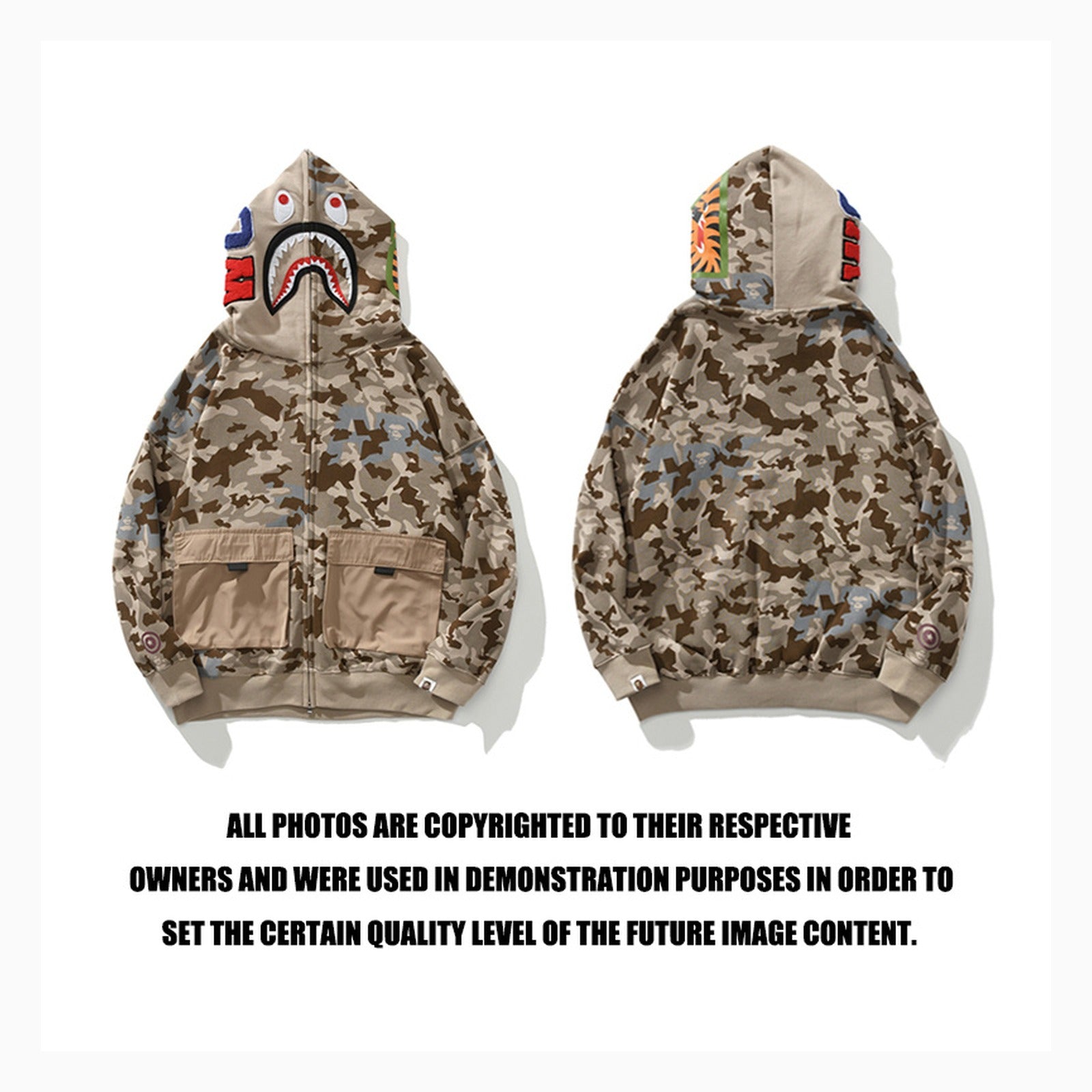 BAPE Desert Shark Full-Zip Hoodie product image