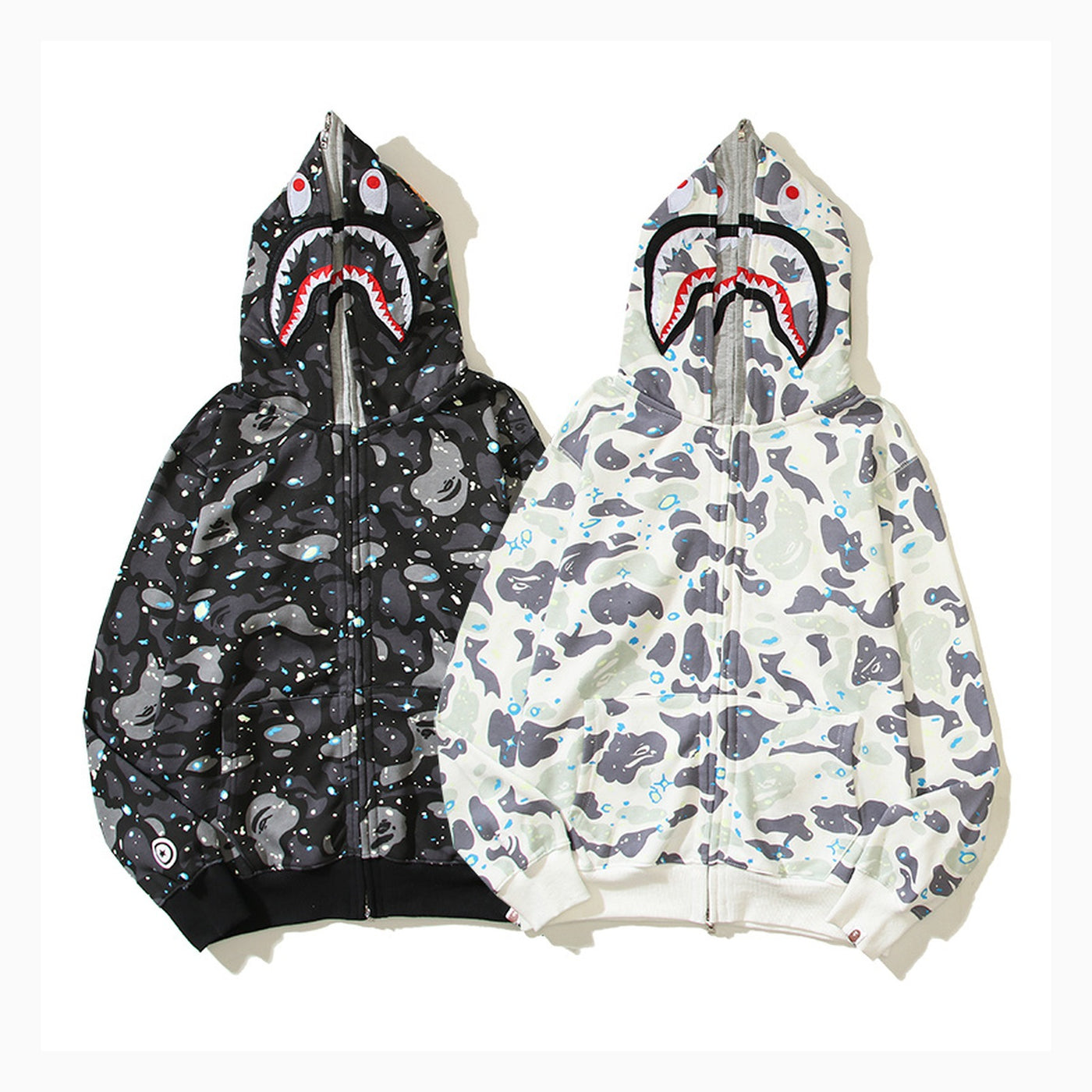BAPE Glow-in-the-Dark Full-Zip Hoodie 560