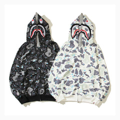 BAPE Glow-in-the-Dark Full-Zip Hoodie 560