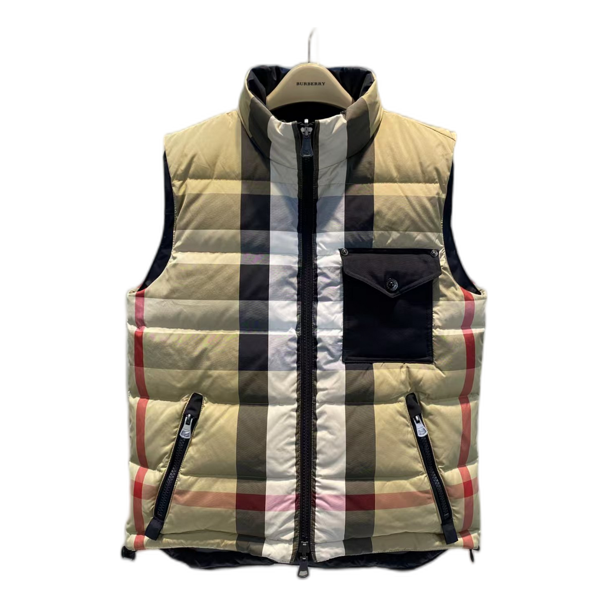 Burberry Reversible Check Puffer Vest — #034