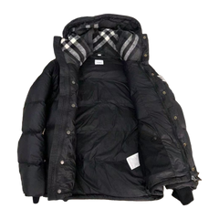 Burberry Logo-Detail Hooded Jacket — Black — #035