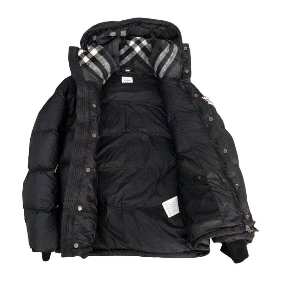 Burberry Logo-Detail Hooded Jacket — Black — #035