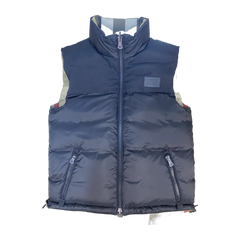 Burberry Reversible Check-Panel Funnel-Neck Puffer Jacket — #034