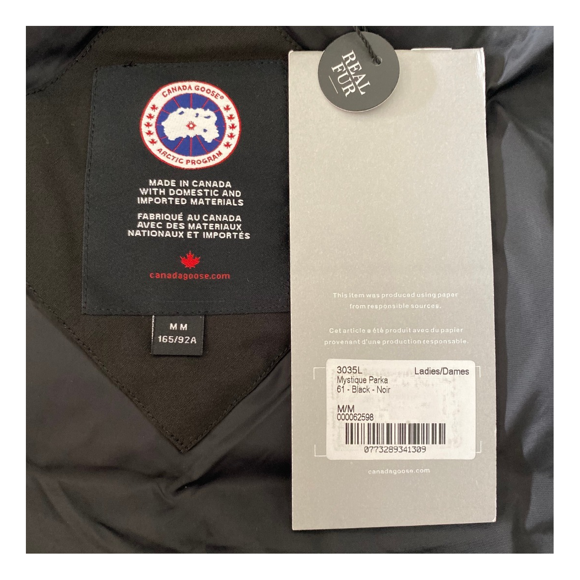 Canada Goose Mystique Parka — Black — #095