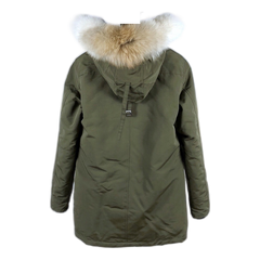 Canada Goose Fur-Trim Hooded Parka — Military Green — #074