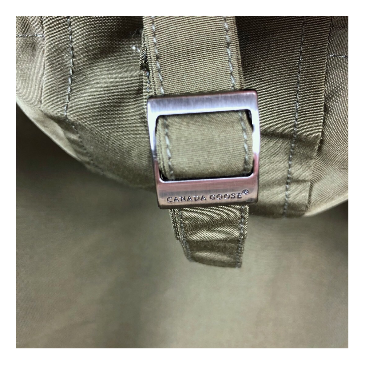 Canada Goose Fur-Trim Hooded Parka — Military Green — #074