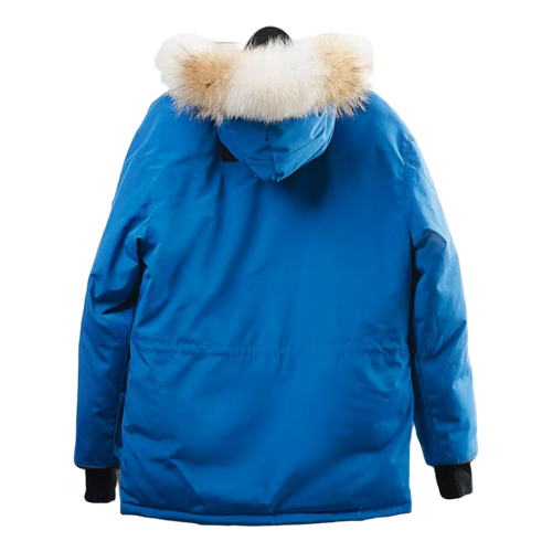 Canada Goose Blue hooded parka — back