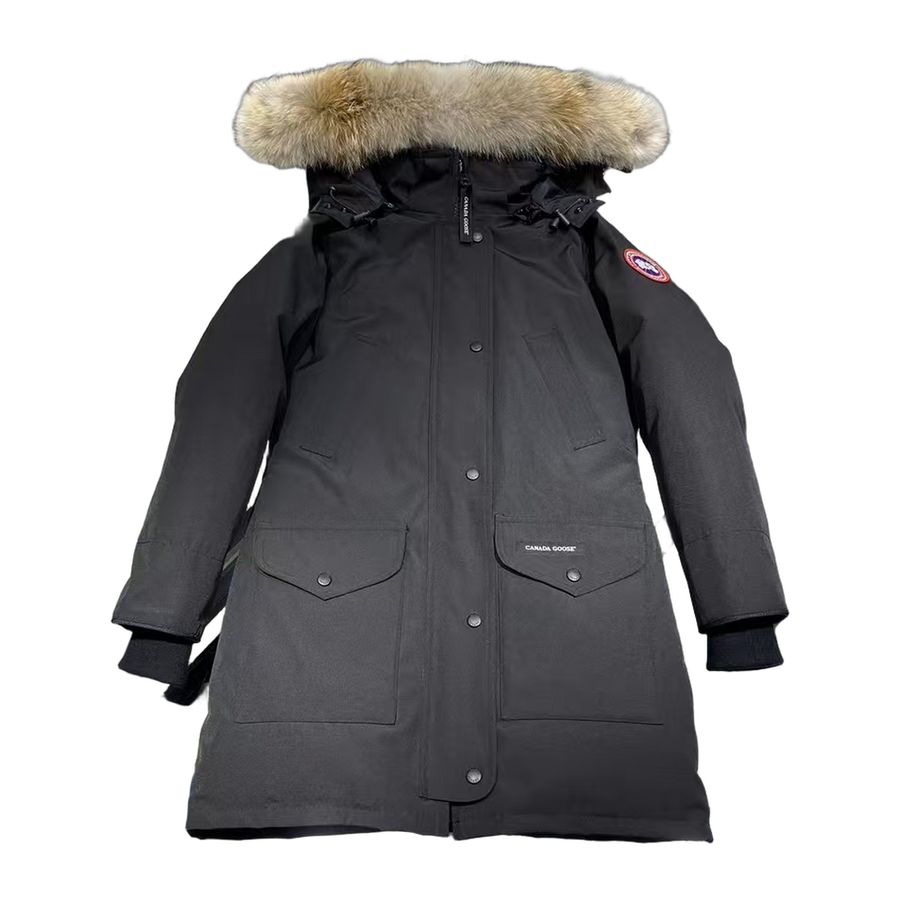 Canada Goose Hooded Puffer Jacket Style 07 — Black — #062