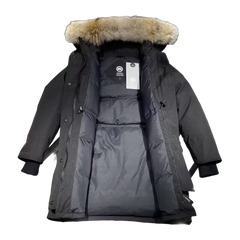 Canada Goose Hooded Puffer Jacket Style 07 — Black — #062