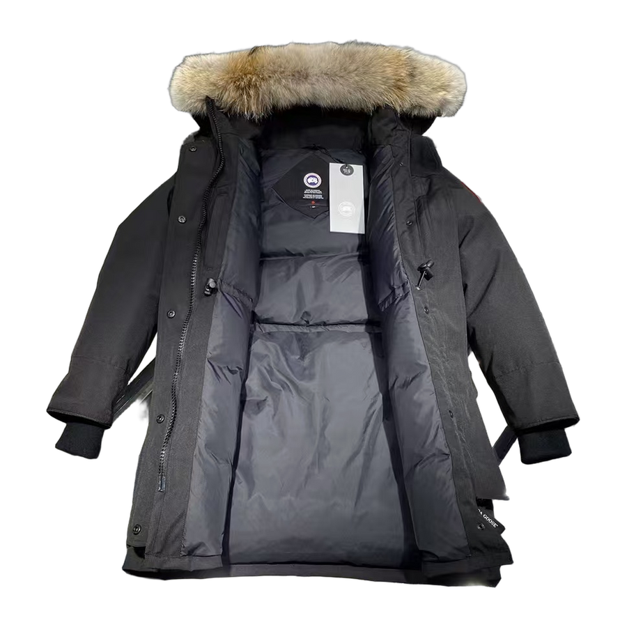 Canada Goose Hooded Puffer Jacket Style 07 — Black — #062