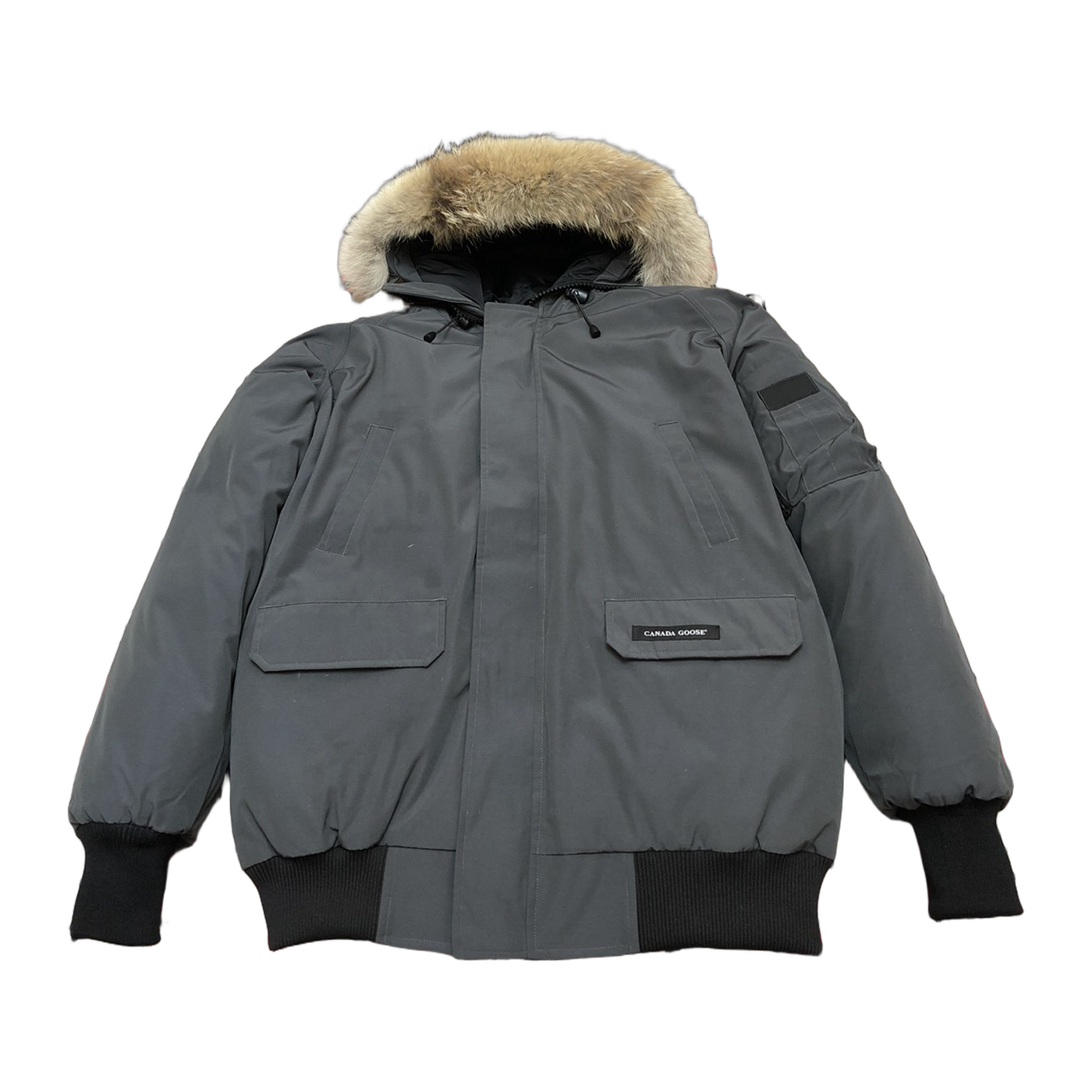 Canada Goose Hooded Puffer Jacket Style 01 — Graphite — #071