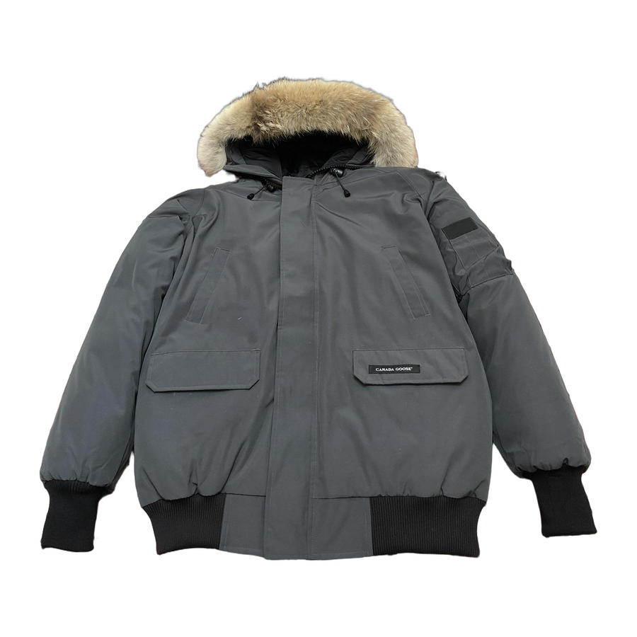 Canada Goose Hooded Puffer Jacket Style 01 — Graphite — #071