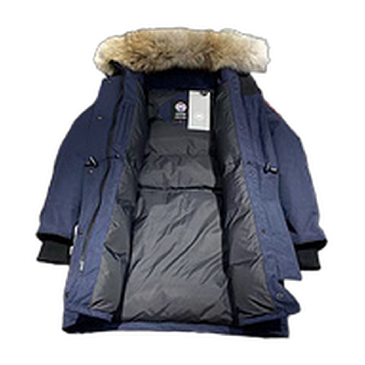 Canada Goose Hooded Puffer Jacket Style 07 — Navy — #078