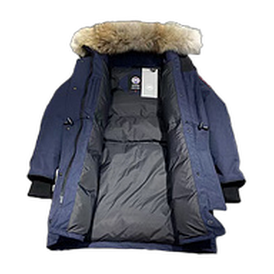 Canada Goose Hooded Puffer Jacket Style 07 — Navy — #078