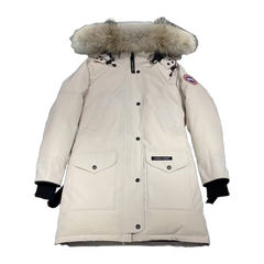 Canada Goose Hooded Puffer Jacket Style 07 — Off White — #083