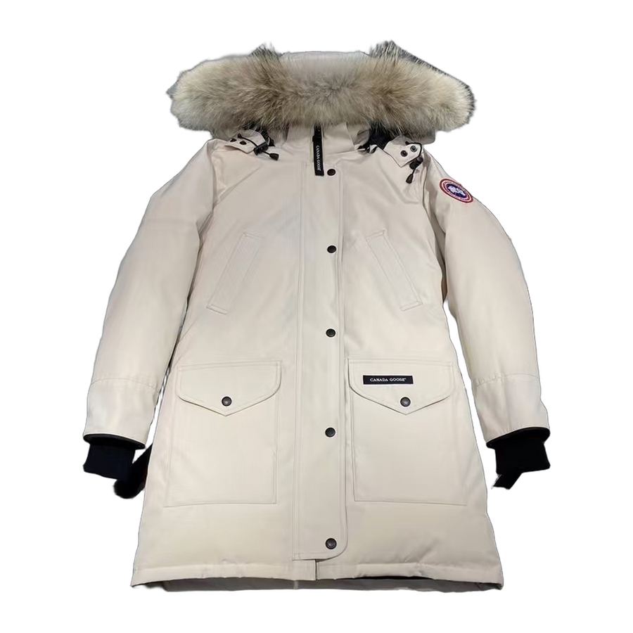 Canada Goose Hooded Puffer Jacket Style 07 — Off White — #083
