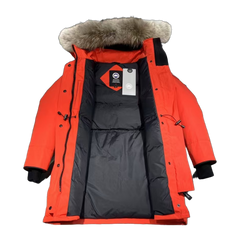 Canada Goose Hooded Puffer Jacket Style 07 — Red — #086