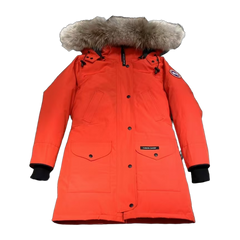 Canada Goose Hooded Puffer Jacket Style 07 — Red — #086