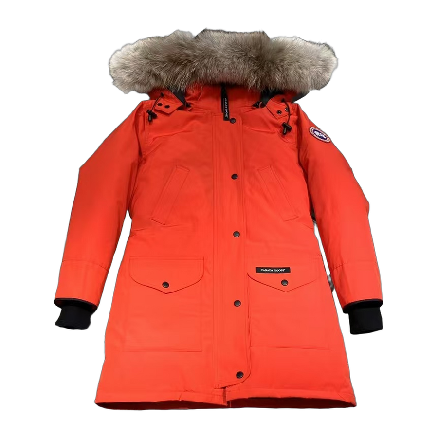 Canada Goose Hooded Puffer Jacket Style 07 — Red — #086