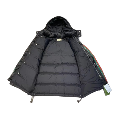 Gucci Web-Stripe Jacquard Jacket — Black — #125