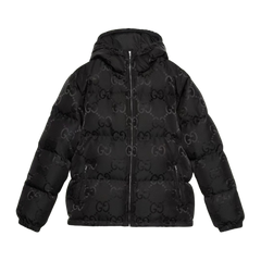 Gucci Double G Nylon Puffer Jacket — Black — #127
