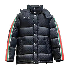 Gucci Web-Stripe Jacquard Jacket — Black — #125