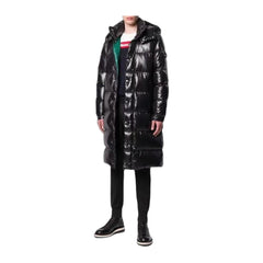 Moncler Reversible Colour-Block Maya-Style Long Down Jacket — #170