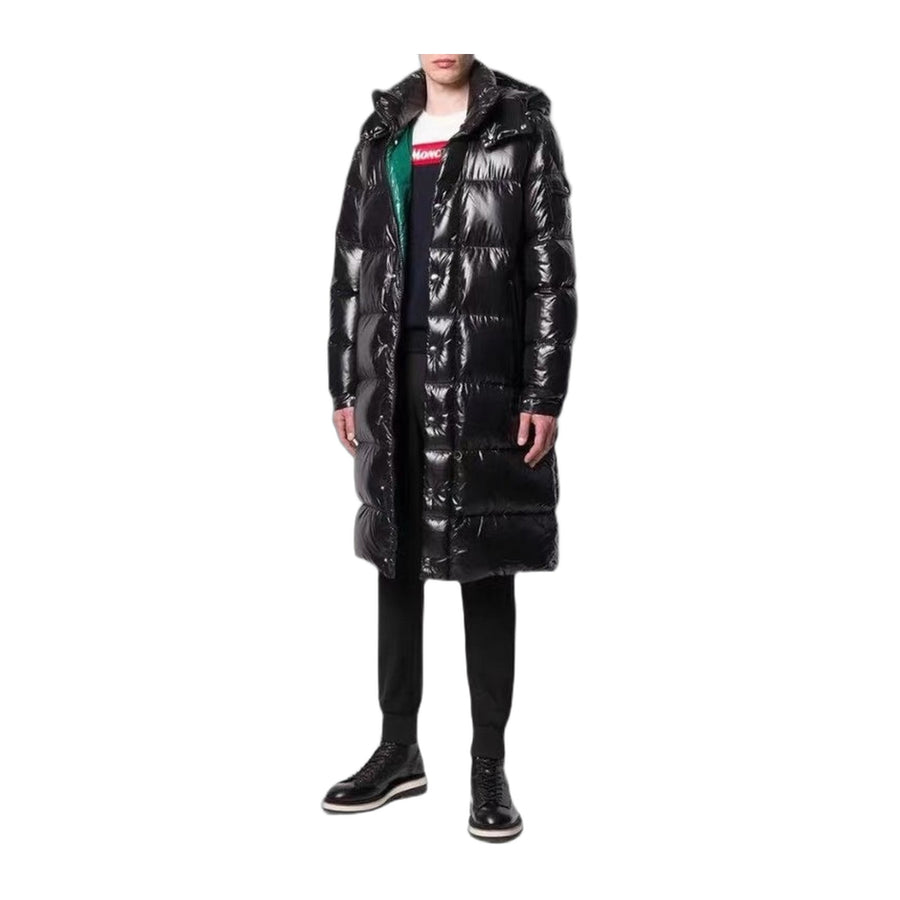 Moncler Reversible Colour-Block Maya-Style Long Down Jacket — #170