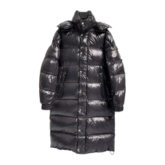 Moncler Reversible Colour-Block Maya-Style Long Down Jacket — #170