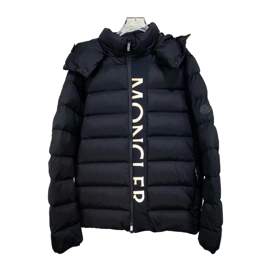 Moncler Madeira Hooded Short Down Jacket — Black — #288