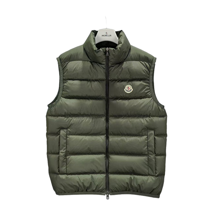 Moncler Stand-Collar Down Vest Style K77 — Green — #301