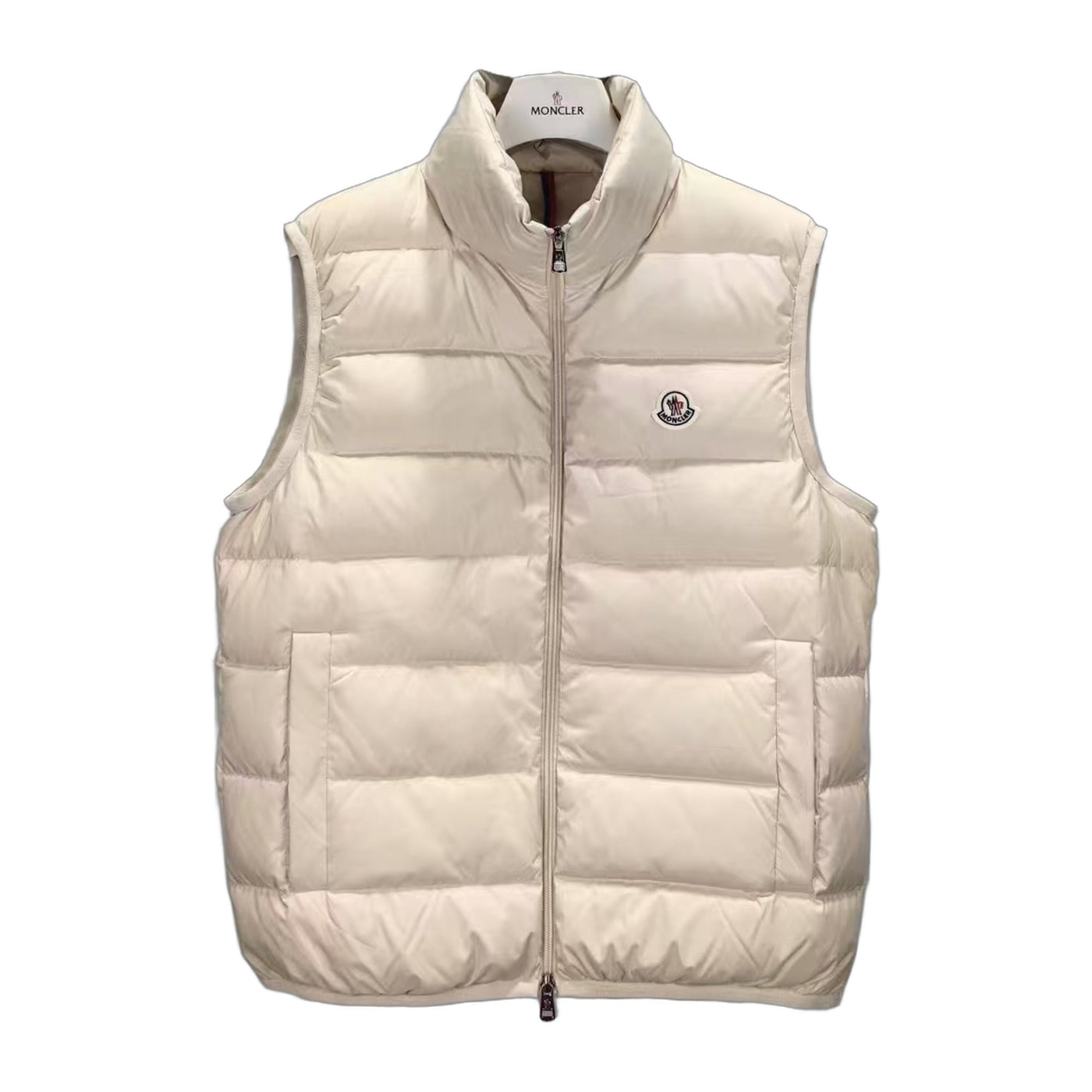 Moncler Stand-Collar Down Vest Style K77 — Off White — #302