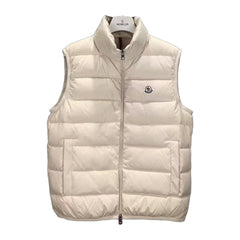Moncler Stand-Collar Down Vest Style K77 — Off White — #302
