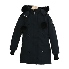 Moose Knuckles Women's Original Shearling-Trim Stirling Parka — Black — #310