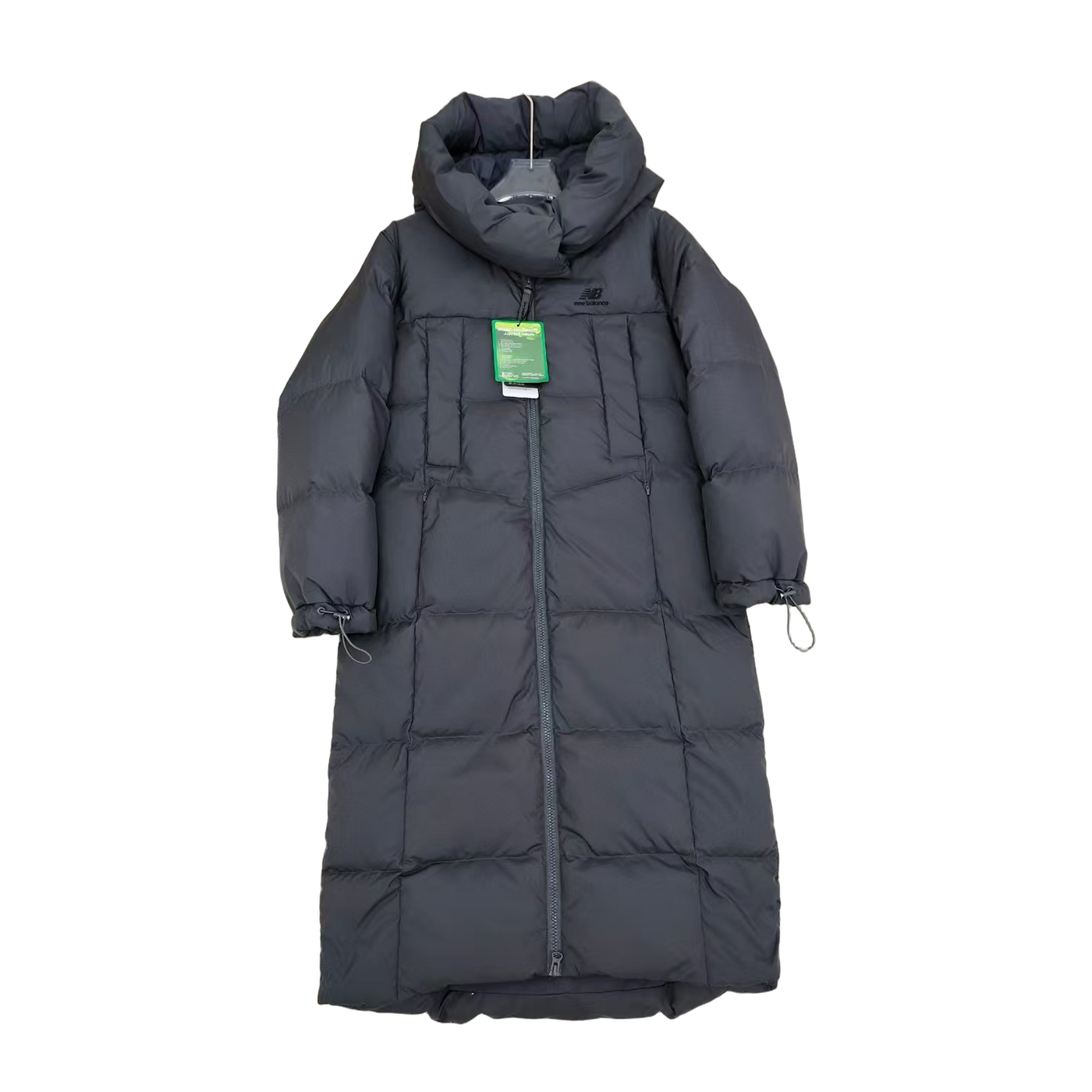 New Balance Unisex Long Down Coat — Black — #347