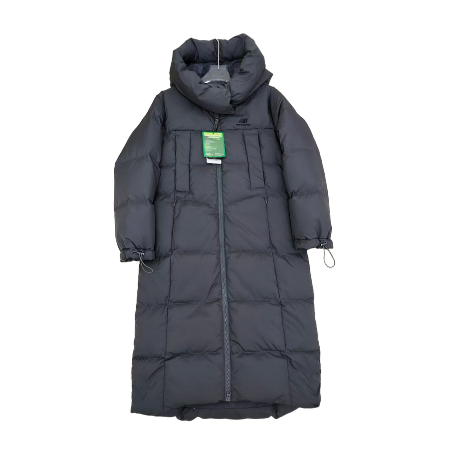 New Balance Unisex Long Down Coat — Black — #347