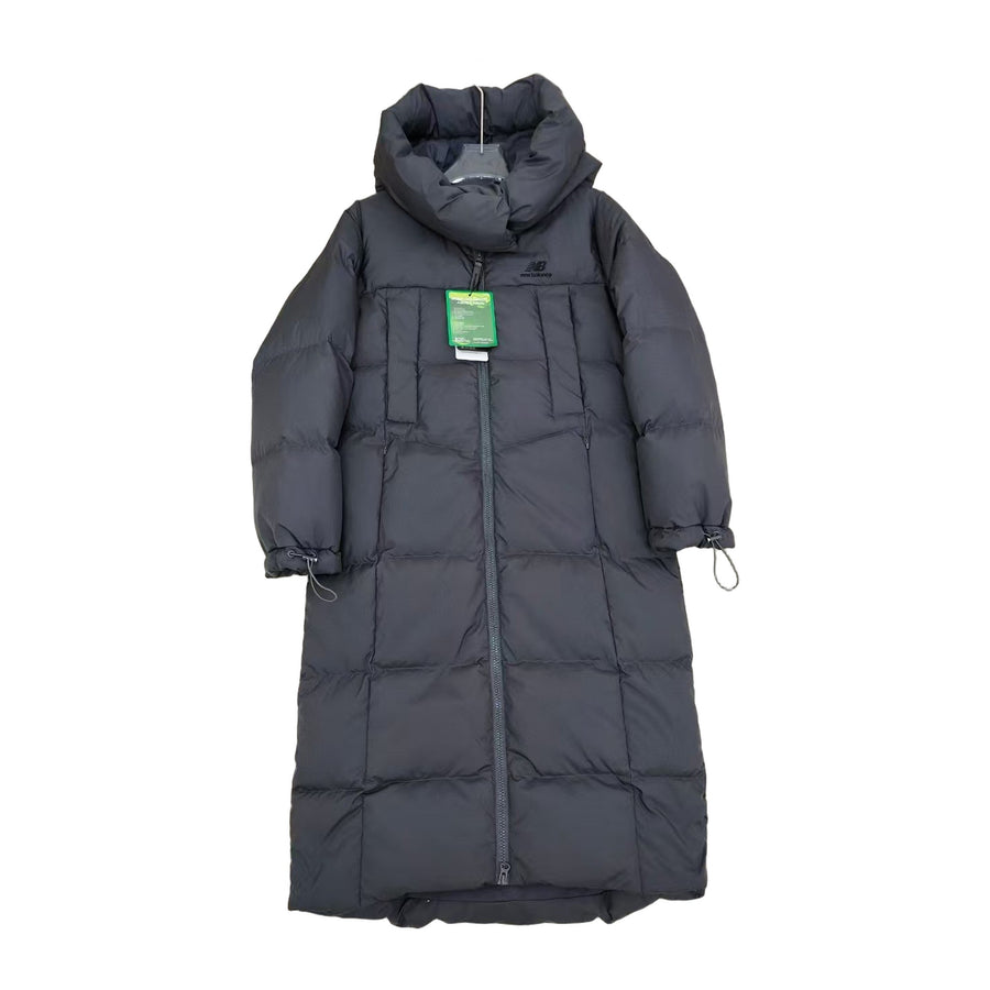 New Balance Unisex Long Down Coat — Black — #347