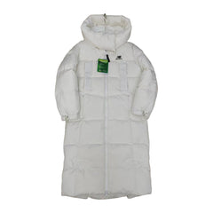New Balance Unisex Long Down Coat — Off White — #348