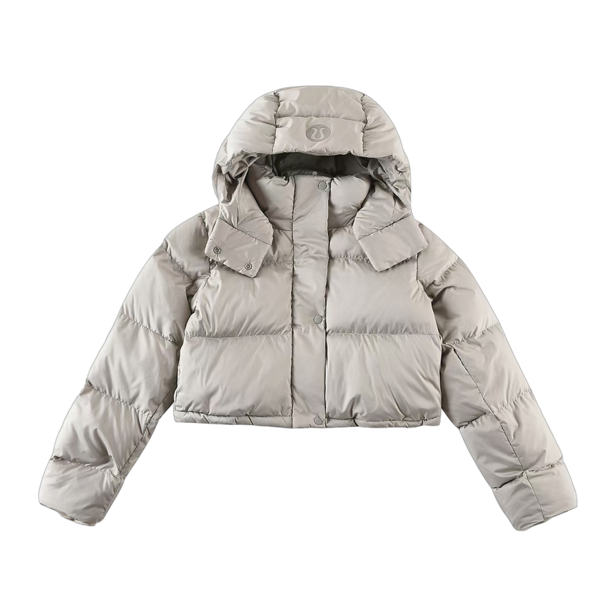 Lululemon Wunder Puff 600-Down-Fill Jacket — Linen Grey — #144