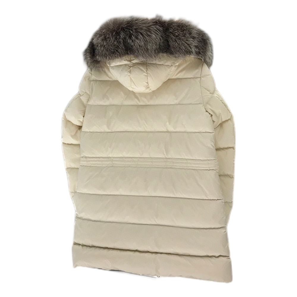 Moncler Aphroti Fur-Trim Hooded Long Puffer Jacket — #172