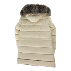 Moncler Aphroti Fur-Trim Hooded Long Puffer Jacket — #172