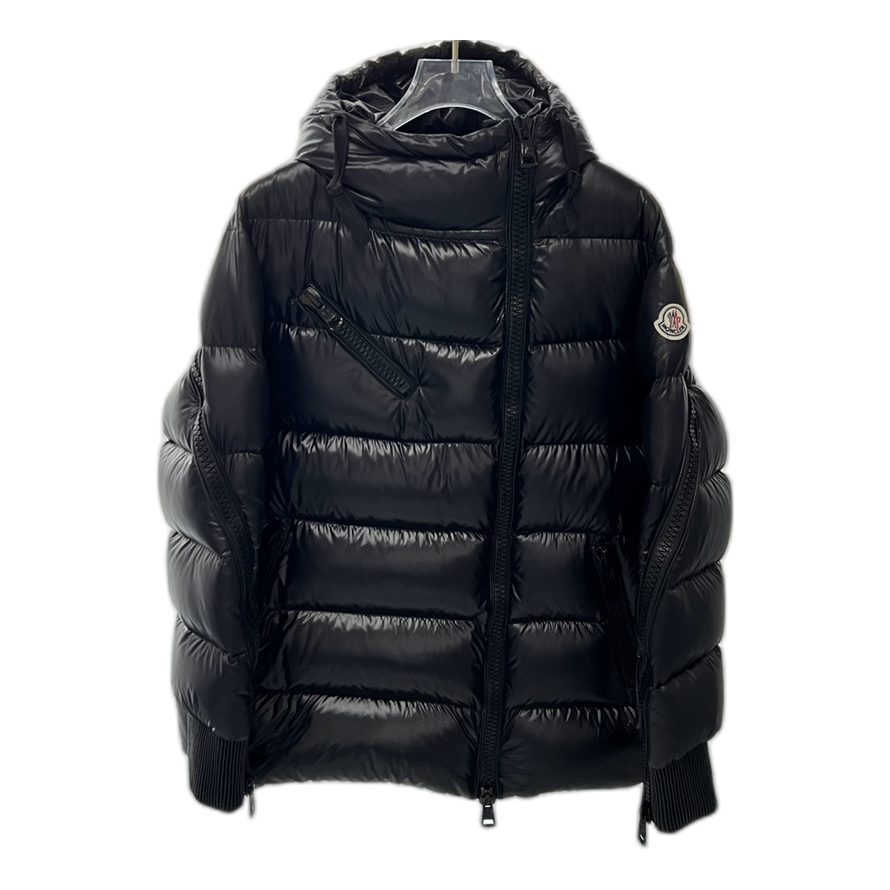 Moncler Liriope Asymmetric-Zip Hooded Puffer Jacket — #291